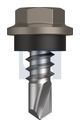 METAL SDS HEX HEAD + WASHER CL4 GU MET SEAL HX: 8-18X 12