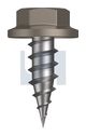 NEEDLE PT SDS FLANGED HEX CL4 GU NP FLG HX: 8-15X 12