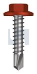 METAL SDS FLANGED HEX HEAD CL4 HE MET FLG HX:12-14X 25