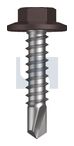 METAL SDS FLANGED HEX HEAD CL4 LO MET FLG HX:12-14X 25
