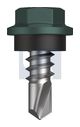METAL SDS HEX HEAD + WASHER CL4 PL MET SEAL HX: 8-18X 12