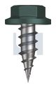 NEEDLE PT SDS FLANGED HEX CL4 PL NP FLG HX: 8-15X 12