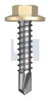 METAL SDS FLANGED HEX HEAD CL4 PR MET FLG HX:12-14X 25
