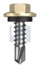 METAL SDS HEX HEAD + WASHER CL4 PR MET SEAL HX:12-14X 20