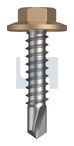 METAL SDS FLANGED HEX HEAD CL4 PT MET FLG HX:12-14X 25