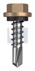 METAL SDS HEX HEAD + WASHER CL4 PT MET SEAL HX:14-10X 25