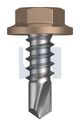 METAL SDS FLANGED HEX HEAD CL4 ST MET FLG HX: 8-18X 12