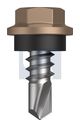 METAL SDS HEX HEAD + WASHER CL4 ST MET SEAL HX: 8-18X 12