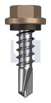 METAL SDS HEX HEAD + WASHER CL4 ST MET SEAL HX:14-10X 25