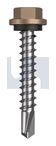METAL SDS HEX HEAD + WASHER CL4 ST MET SEAL HX:14-10X 42