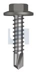 METAL SDS FLANGED HEX HEAD CL4 WA MET FLG HX:12-14X 25
