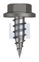 NEEDLE PT SDS FLANGED HEX CL4 WA NP FLG HX: 8-15X 12