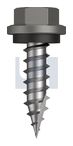 TYPE 17 HEX HEAD + WASHER CL4 WA T17 SEAL HX:14-10X 25