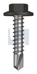 METAL SDS FLANGED HEX HEAD CL4 WG MET FLG HX:12-14X 25