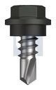 METAL SDS HEX HEAD + WASHER CL4 WG MET SEAL HX: 8-18X 12