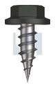 NEEDLE PT SDS FLANGED HEX CL4 WG NP FLG HX: 8-15X 12