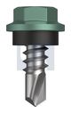 METAL SDS HEX HEAD + WASHER CL4 WI MET SEAL HX: 8-18X 12