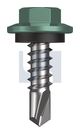METAL SDS HEX HEAD + WASHER CL4 WI MET SEAL HX:12-14X 20