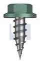 NEEDLE PT SDS FLANGED HEX CL4 WI NP FLG HX: 8-15X 12