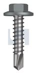 METAL SDS FLANGED HEX HEAD CL4 WN MET FLG HX:12-14X 25