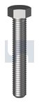 HEX BOLT 316 HEX BOLT: 5/8UNC X 2