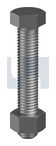HEX BOLT & NUT Z/P 4.6 B/N KIT: M10 X  20