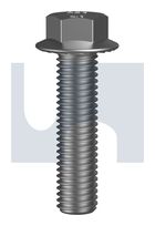 SERRATED FLANGED HEX BOLT HDG 4.6 SERR FL BOLT:M20 X  60 thumbnail 2