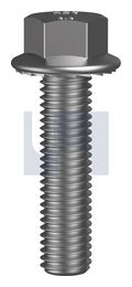 SERRATED FLANGED HEX BOLT Z/P 8.8 SERR FL BOLT:M20 X  60 thumbnail 2