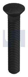 PLOW BOLT SQ NECK GR8 PLOW BOLT: 3/8UNC X 2-1/4 thumbnail 2