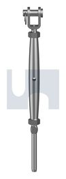 RIGGING SCREW JAW+SWAGE 316 RIG SCRW J+S MINI:M5 X 3.2 thumbnail 2