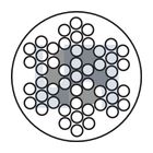 WIRE ROPE 7x7 PVC WHITE 316 W/ROPE PVC: 7X7X  4.0 305M thumbnail 2