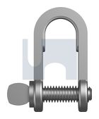 SHACKLE D LIGHTWEIGHT 304 D SHKLE L/WGT:M5 X  28 thumbnail 2