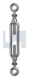 TURNBUCKLE EYE+EYE 316 T/BKLE EYE+EYE:M6 X  90 thumbnail 2