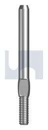 TERMINAL SWAGE STUD MINI THRD 316 T/SWG MINI THREAD:M6 X 3.2 thumbnail 2