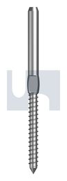 TERMINAL SWAGE LAG SCREW 316 T/SWG R/H LAG SCRW: 3.2 thumbnail 2