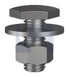 FASCIA BOLT & NUT Z/P 4.6 FASCIA KIT: M12 X 30 thumbnail 2