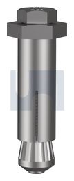 HBS-BOLT HEX - BLIND INSTALL A4-70 HBS BOLT HEX: M10 X  55 thumbnail 2