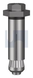 HBS-BOLT HEX - BLIND INSTALL HDG 8.8 HBS-BOLT HEX:M16 X  80 thumbnail 2
