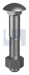 CUP HEAD BOLT & NUT PLN 4.6 CUP B/N KIT: M12 X 375 thumbnail 2