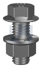SERRATED FLANGE HEX BOLT & NUT HDG 8.8 SERR FLG KIT: M10 X 25 thumbnail 2