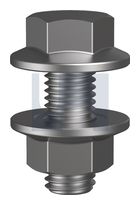 PURLIN FLANGE BOLT & NUT Z/P 4.6 FLANGE KIT: M12 X 30 thumbnail 2
