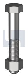 HEX BOLT & NUT G8 BLK BN KIT:  5/8UNF X 2-1/2 thumbnail 2