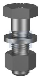 TOWER BOLT SINGLE NUT & WASHER HDG TOWER LT SN BNW: M16 X 35 thumbnail 2