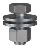 PURLIN HEX BOLT / NUT / WASHER Z/P 4.6 PURLIN KIT: M16 X 30 thumbnail 2