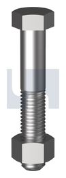 HEX BOLT & NUT Z/P MS B/N KIT: 5/16BSW X 2 thumbnail 2
