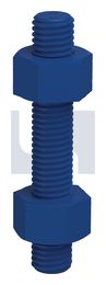 STUD BOLT & NUT KIT B7/2H XYB KIT: 1-1/8UN8 X 165 thumbnail 2