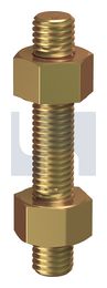 STUD BOLT & NUT KIT B7/2H ZYP KIT:  5/8UNC X 140 thumbnail 2