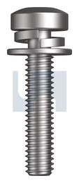 SEMS SPR/FLT METAL TRD PAN TRX Z/P MS SEMS PAN TORX:M4X08 thumbnail 2