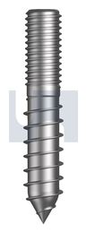 LAG SCREW ZP LAG SCREW: 1/4 BSW X 2 thumbnail 2