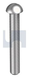 METAL THREAD ROUND SLOT 316 MACH RND SL:3/16BSWX1 thumbnail 2
